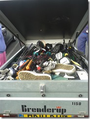 How many sets of golf clubs does it take to fill a trailer?